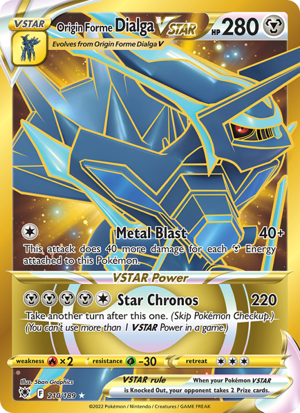 Origin Forme Dialga VSTAR Secret Rare (210/189) swsh10
