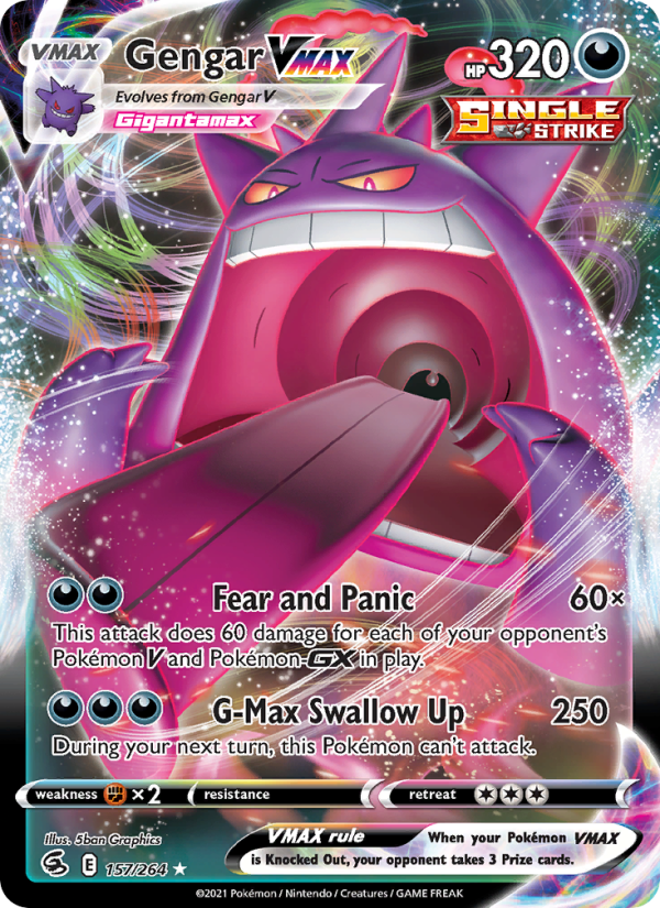 Gengar VMAX Holo Rare VMAX (157/264) swsh8