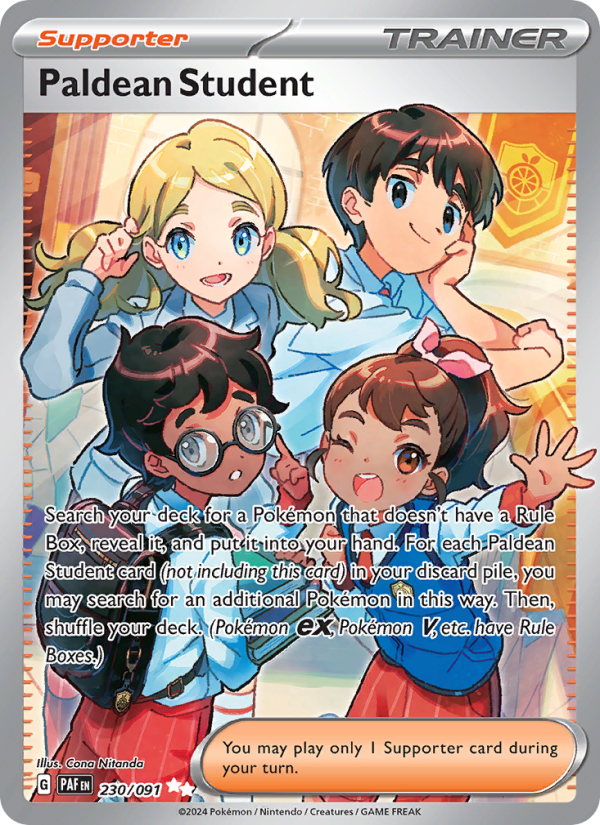 Paldean Student Ultra Rare (230/91) Paldean Fates