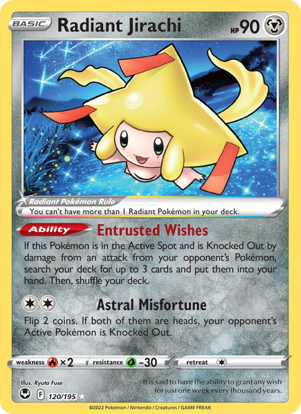 Radiant Jirachi Radiant Rare (120/195) Silver Tempest – Bescards
