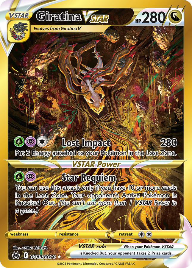 Giratina VSTAR Rare Secret (GG69/GG70) Crown Zenith Galarian Gallery PSA 10