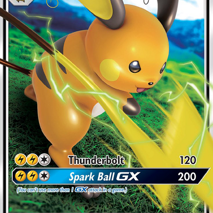 Raichu GX Ultra Rare (20/68) Hidden Fates