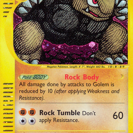 Golem Holo Rare (14/165) Expidition Base Set - GD/EX