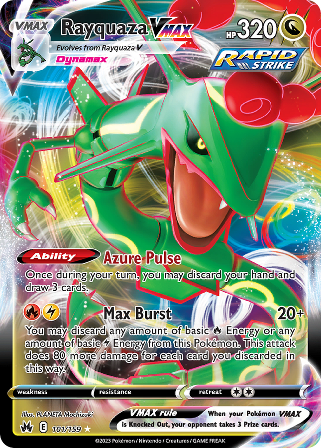 Rayquaza VMAX Holo Rare VMAX (101/159) Crown Zenith