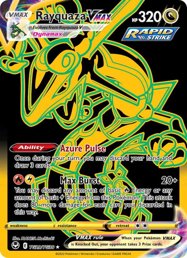 Rayquaza VMAX Secret Rare (TG29/195) Silver Tempest
