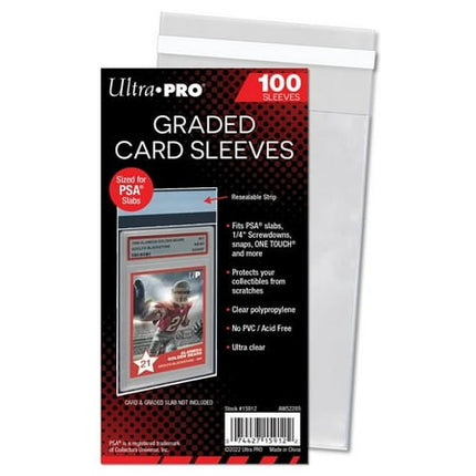 Graded Card Sleeves Resealable for PSA (100)