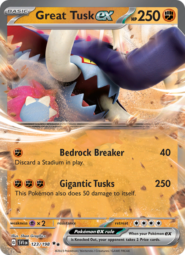 Great Tusk ex Double rare (123/198) sv01