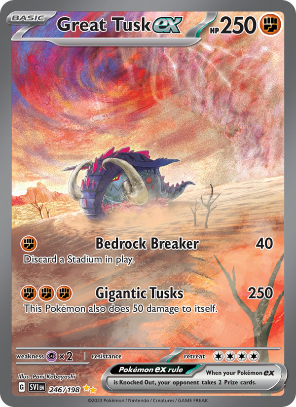 Great Tusk ex Special illustration rare (246/198) sv01