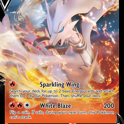 Reshiram V Holo Rare V (024/195) Silver Tempest
