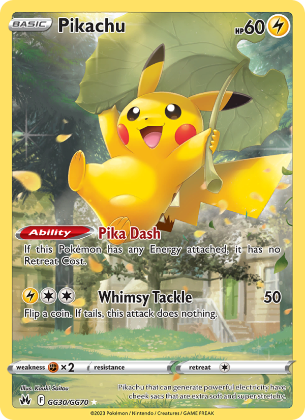 Pikachu Rare (GG30/159) Crown Zenith