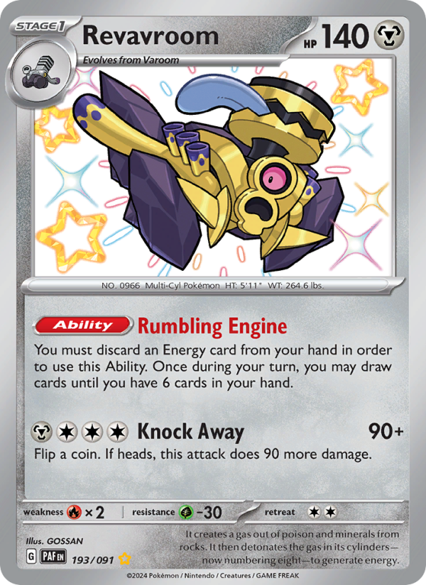 Revavroom Shiny rare (193/91) Paldean Fates