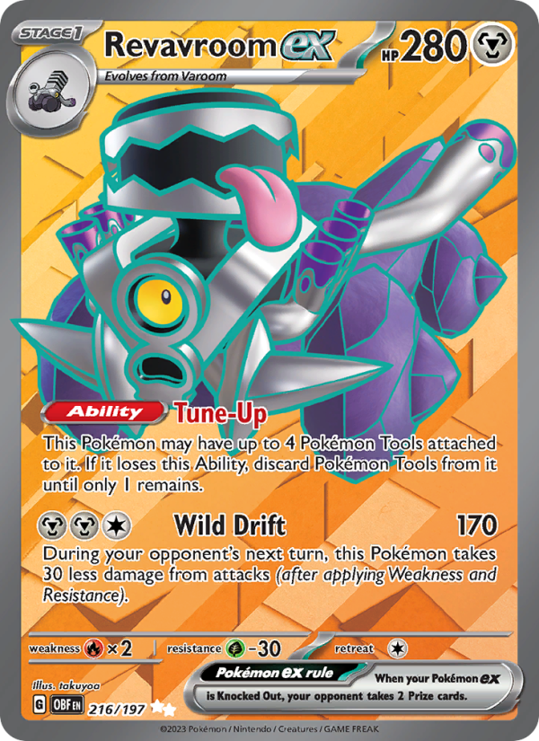 Revavroom ex Ultra Rare (216/197) Obsidian Flames