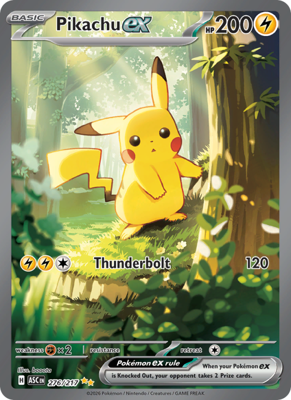 Pikachu ex Special illustration rare (276/217) Ascended Heroes
