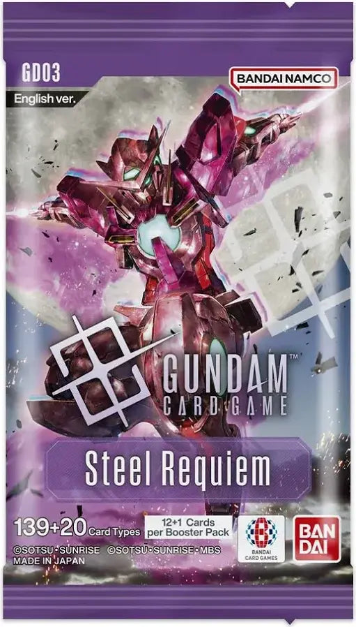 Gundam TCG – GD03 Steel Requiem Booster Pack