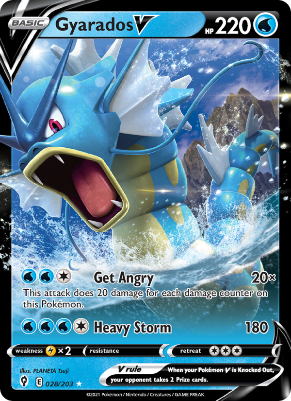 Gyarados V Holo Rare V (28/203) swsh7
