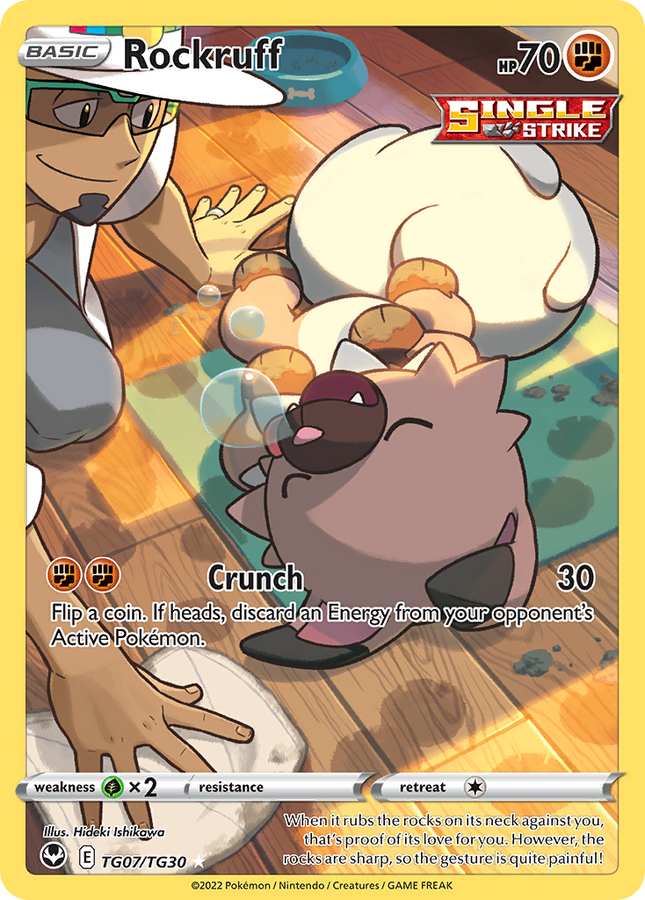 Rockruff Trainer Gallery Rare Holo (TG07/TG30) Silver Tempest Trainer Gallery