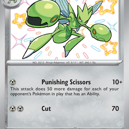 Scizor Shiny rare (191/91) Paldean Fates