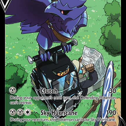 Corviknight V Rare Holo V (TG18/TG30) Silver Tempest Trainer Gallery
