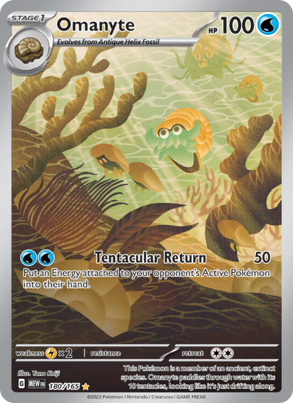 Omanyte Illustration rare (180/165) sv03.5