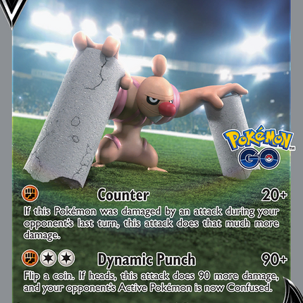 Conkeldurr V Rare Ultra (074/078) Pokémon GO