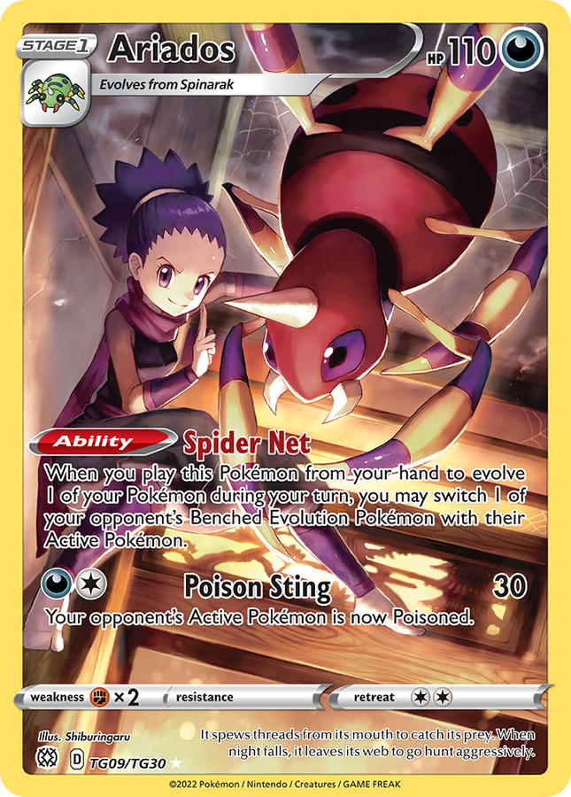 Ariados Trainer Gallery Rare Holo (TG09/TG30) Brilliant Stars Trainer Gallery