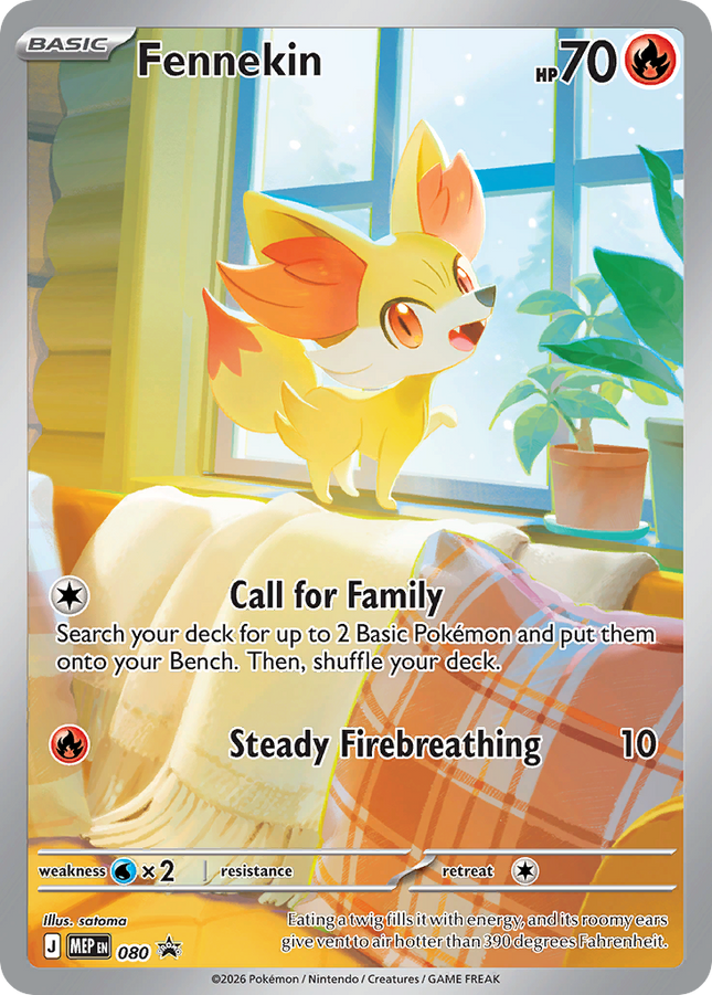 Fennekin Promo (080) Mega Evolution Black Star Promos
