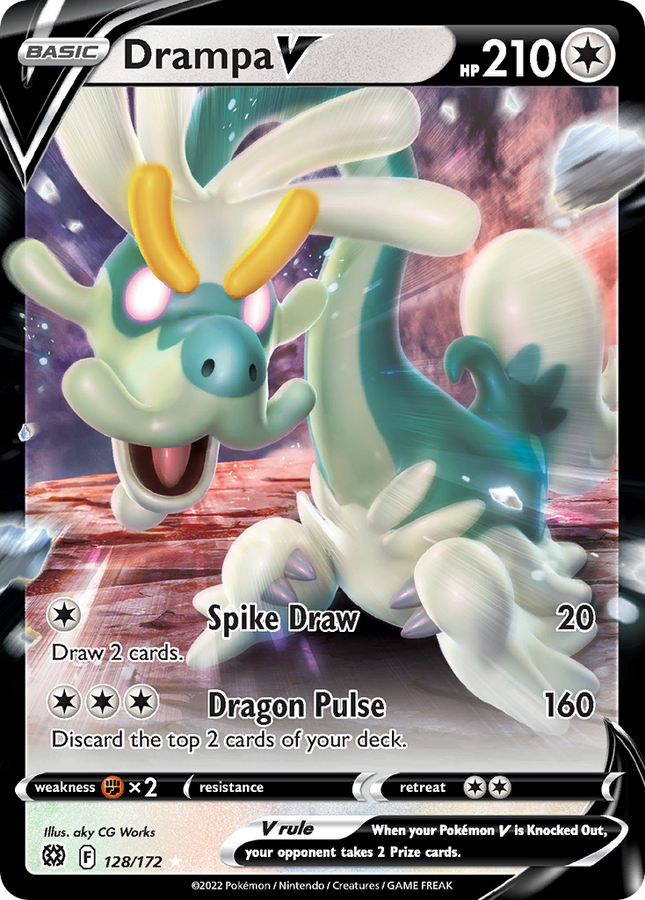 Drampa V Rare Holo V (128/172) Brilliant Stars