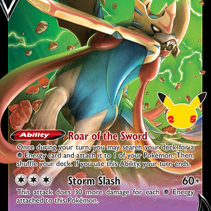 Zacian V Rare Holo V (16) Celebrations