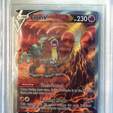 Entei V Rare Holo V (GG36/GG70) Crown Zenith Galarian Gallery BGS9.5