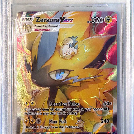 Zeraora VMAX Rare Holo VMAX (GG42/GG70) Crown Zenith Galarian Gallery BGS9.5