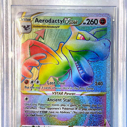 Aerodactyl VSTAR Rare Rainbow (199/196) Lost Origin BGS10