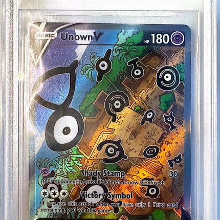 Unown V Rare Ultra (177/195) Silver Tempest BGS9.5