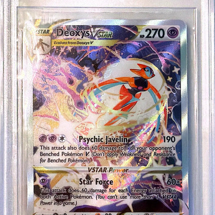 Deoxys VSTAR Rare Holo VSTAR (GG46/GG70) Crown Zenith Galarian Gallery BGS9