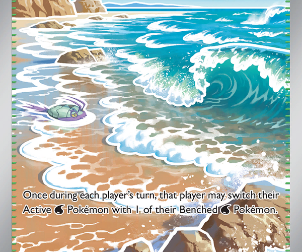 Surfing Beach Ultra Rare (114/086) Chaos Rising | BesCards – Bescards
