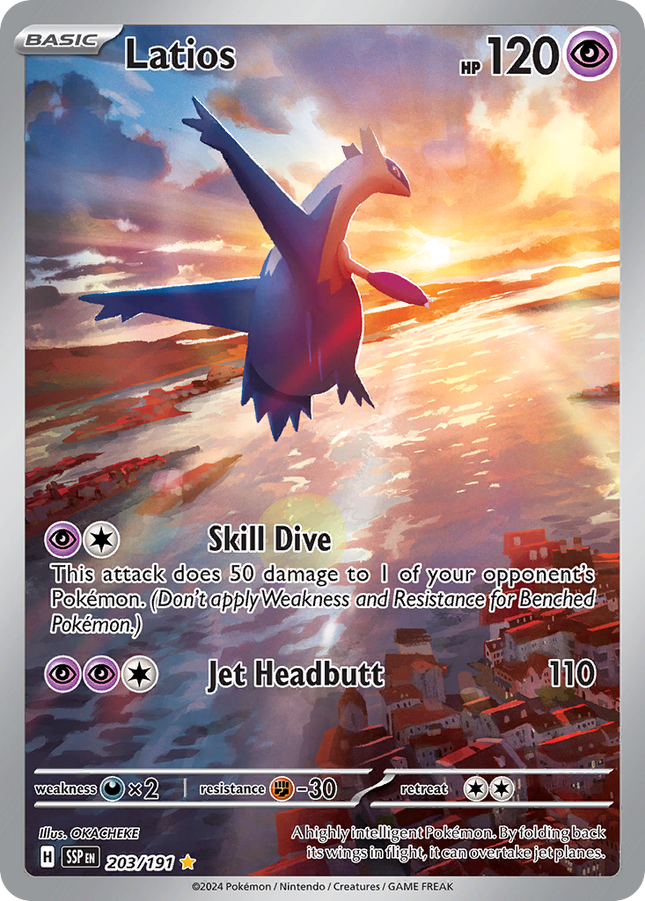 Latios Illustration Rare (203/191) Surging Sparks