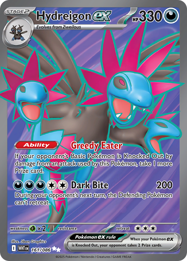 Hydreigon ex Ultra Rare (161/086) White Flare