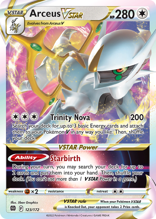 Arceus VSTAR Rare Holo VSTAR (123/172) Brilliant Stars