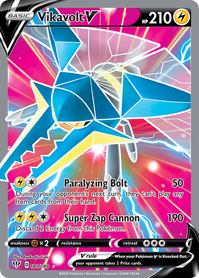 Vikavolt V Rare Ultra (180/189) Darkness Ablaze