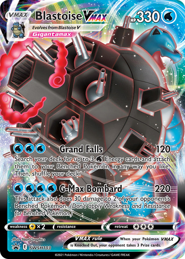 Blastoise VMAX Promo (SWSH103) SWSH Black Star Promos