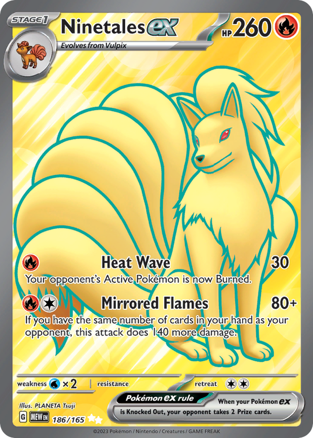 Ninetales ex Ultra Rare (186/165) 151