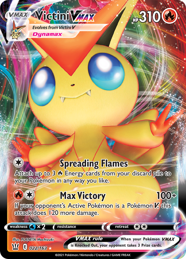Victini VMAX Rare Holo VMAX (022/163) Battle Styles