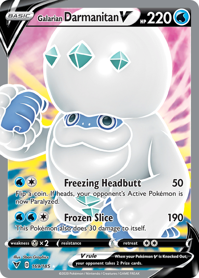 Galarian Darmanitan V Rare Ultra (169/185) Vivid Voltage