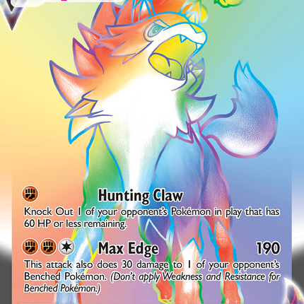 Lycanroc VMAX Rare Rainbow (213/203) Evolving Skies