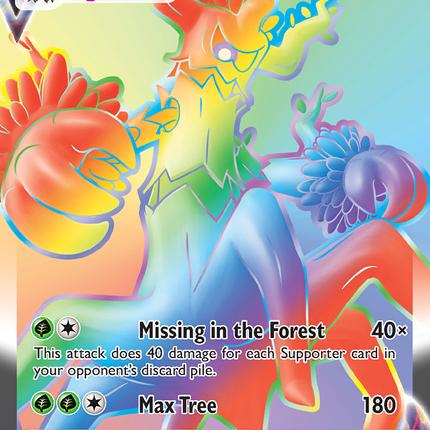 Trevenant VMAX Rare Rainbow (206/203) Evolving Skies