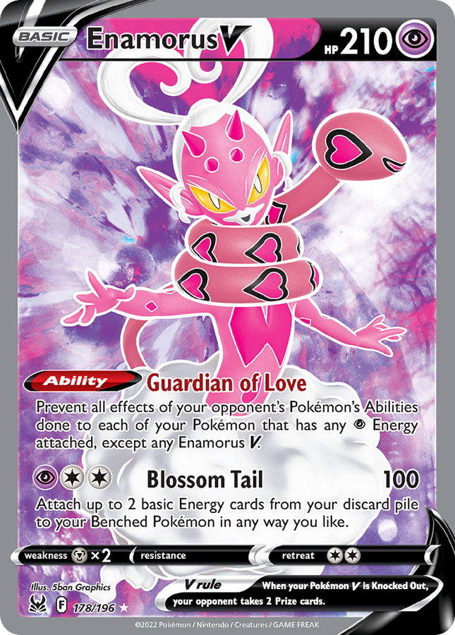 Enamorus V Rare Ultra (178/196) Lost Origin