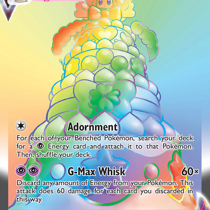 Alcremie VMAX Rare Rainbow (073/072) Shining Fates