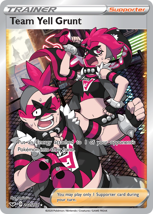 Team Yell Grunt Rare Ultra (202/202) Sword & Shield