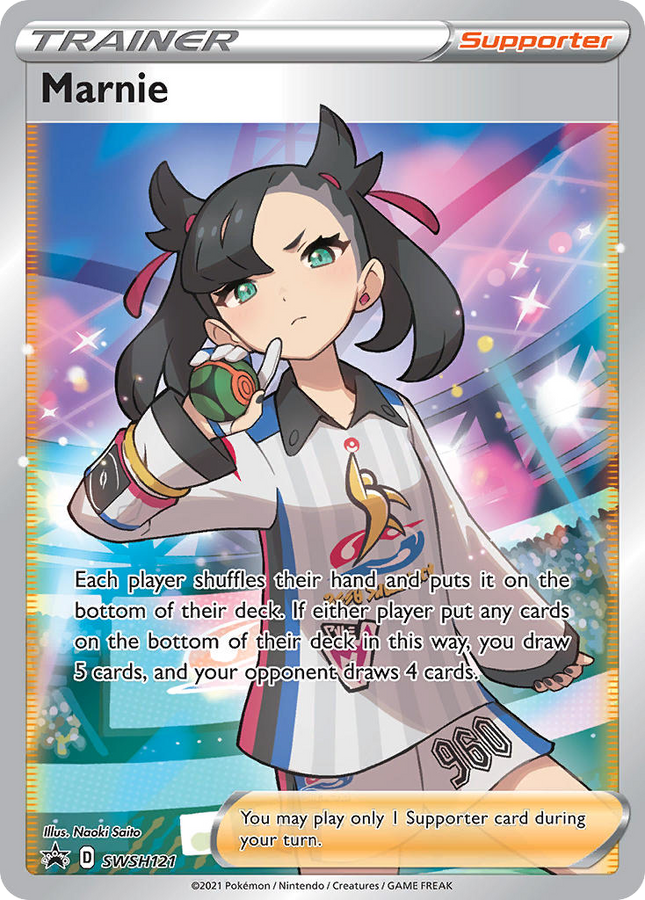 Marnie Promo (SWSH121) SWSH Black Star Promos