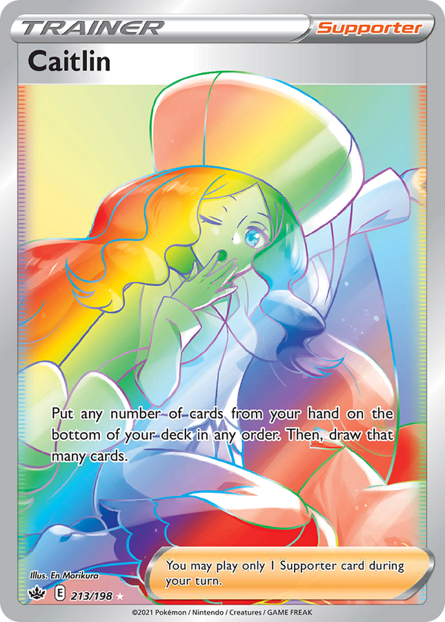 Caitlin Rare Rainbow (213/198) Chilling Reign