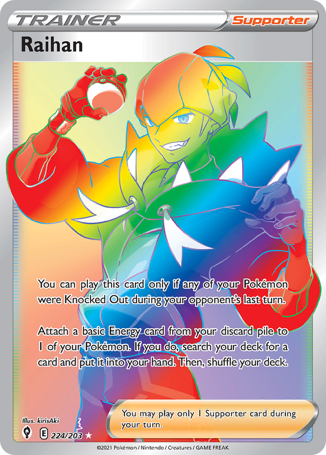 Raihan Rare Rainbow (224/203) Evolving Skies